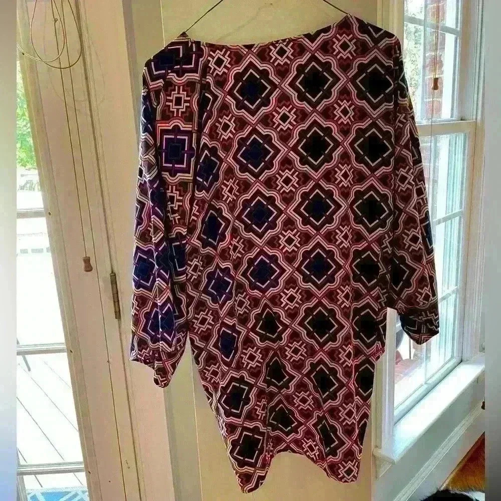 Anthropologie Wrap Summer Size Medium Fun Colorful - Picture 8 of 9